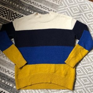 Women’s color block sweater